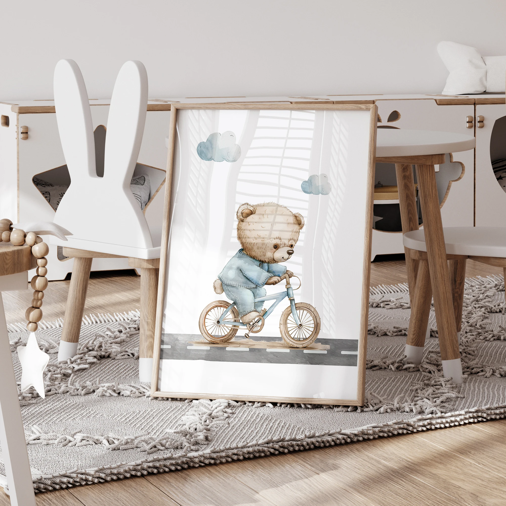 3pcs Personalized Name Blue Be - огляд і ціна Baby Nursery Prints