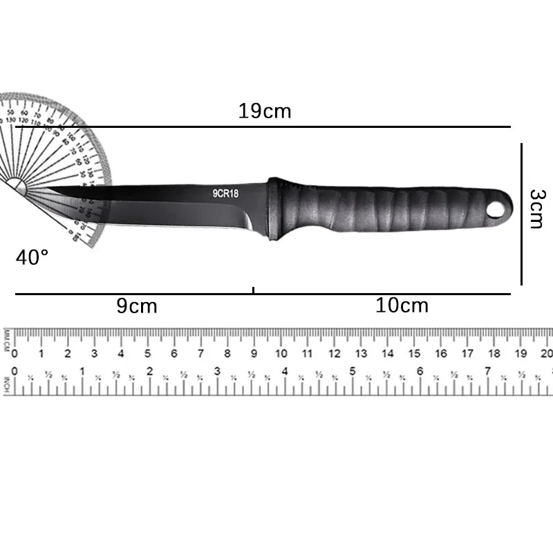 Stainless Steel Meat Cleaver Sharp Boning Knife Fishing Accessories Knife with Sheath Multifunction Vegetable Peeler Camping view 6
