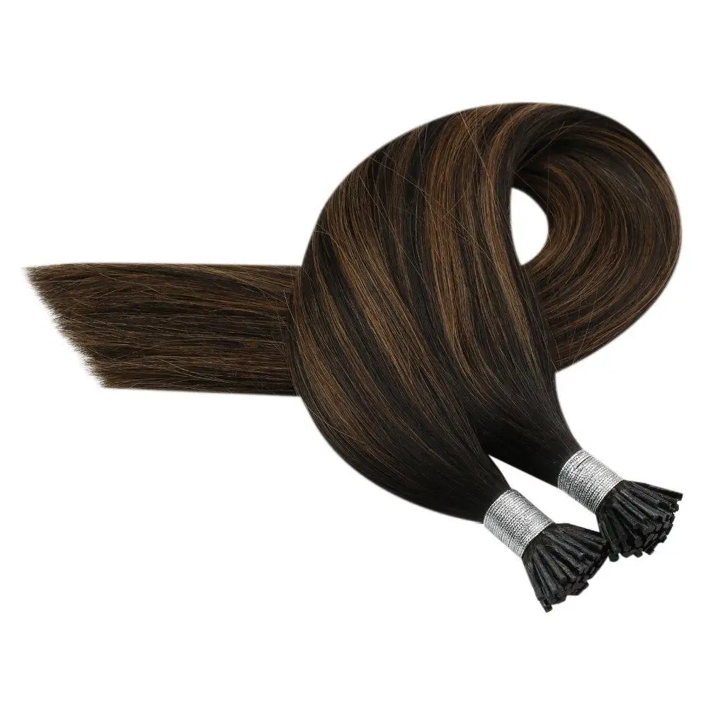 Moresoo Itip Menschliches Haar Extensions 100% Maschine Remy Haar Verbundenes Haar Extensions Keratin Stick Spitze ICH Haar Gerade 50s 40g