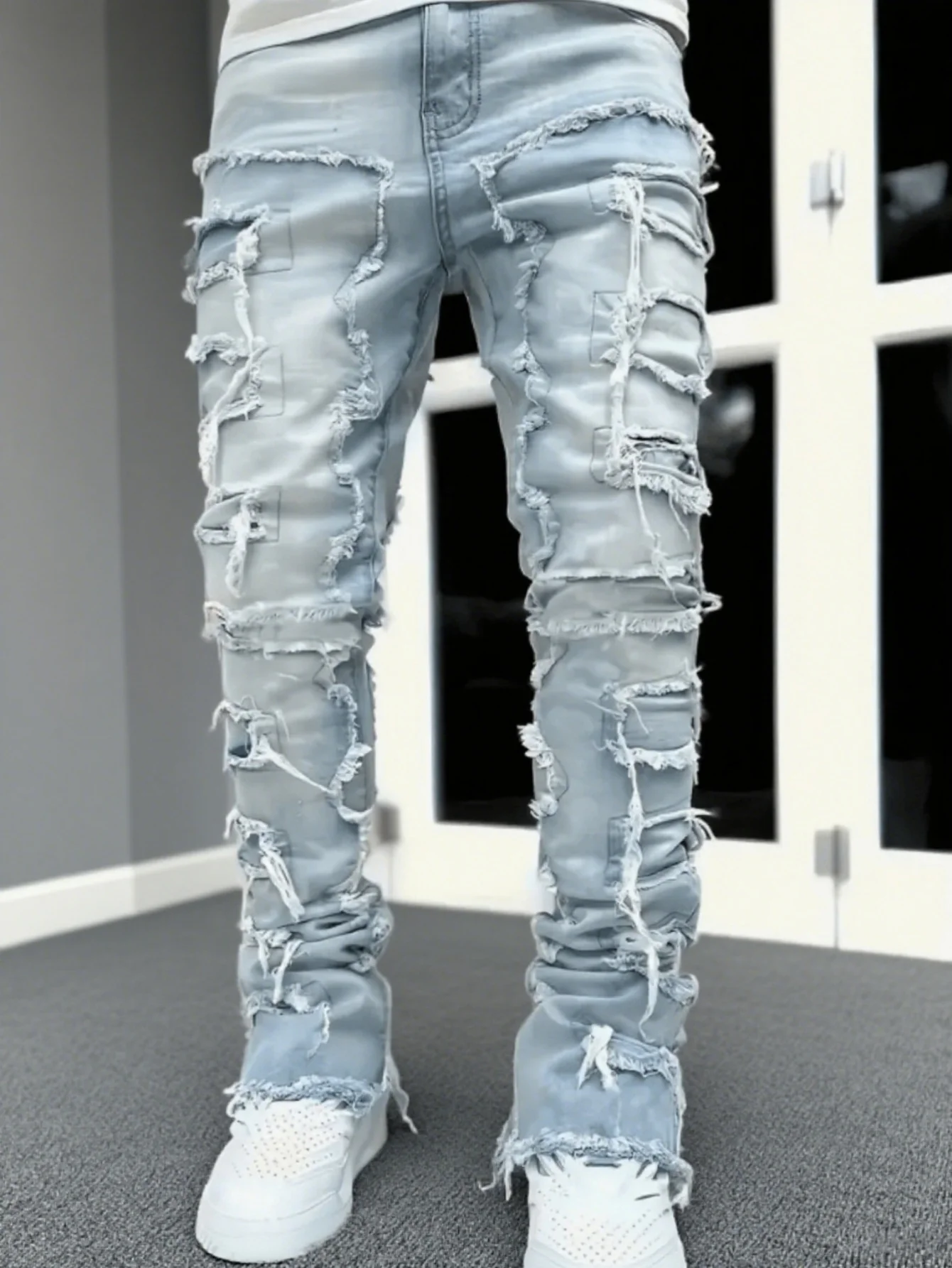 

Новое модное поступление: креативные джинсы в стиле хип-хоп High Street для Fashion-Forward You