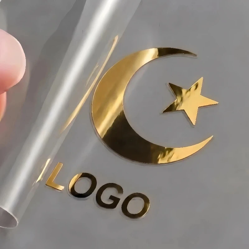 50 Stück Aufkleber Personalisierte Metall-Goldaufkleber Benutzerdefinierte Logo-Transferaufkleber 3D UV DTF Hochzeits-Etiketten Wasserfeste Firmenmarken