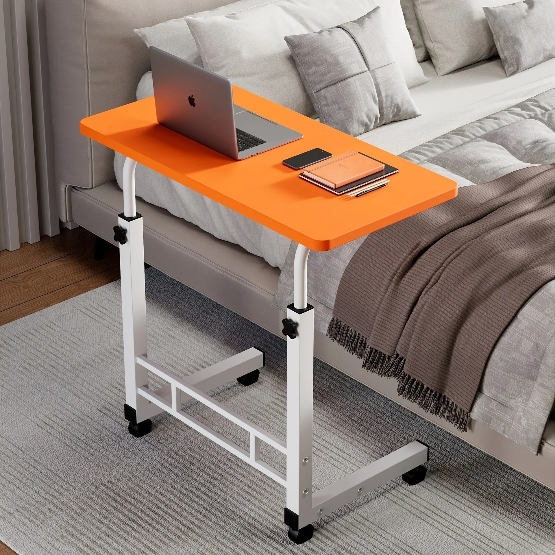 Mobile phone lift desk, computer desk, adjustable height, bedside computer desk, sofa side desk suitable for bedrooms