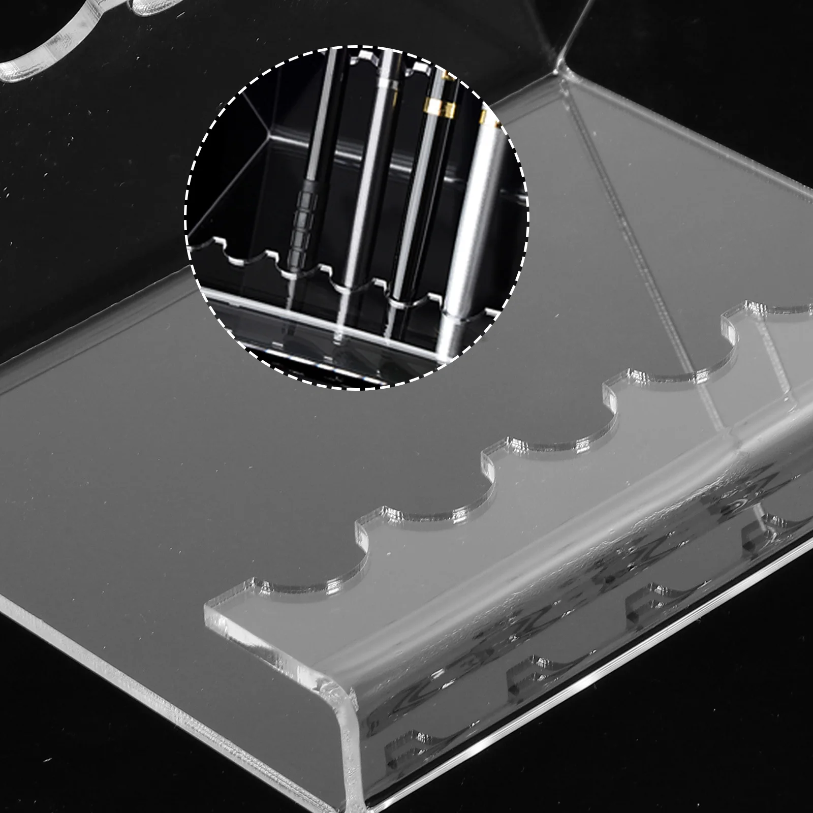 

Pen Holder Acrylic Stand Display Fountain Ballpoint Eyebrow Pencil Storage Desk Organizer Multifunctional Thick Material Stable