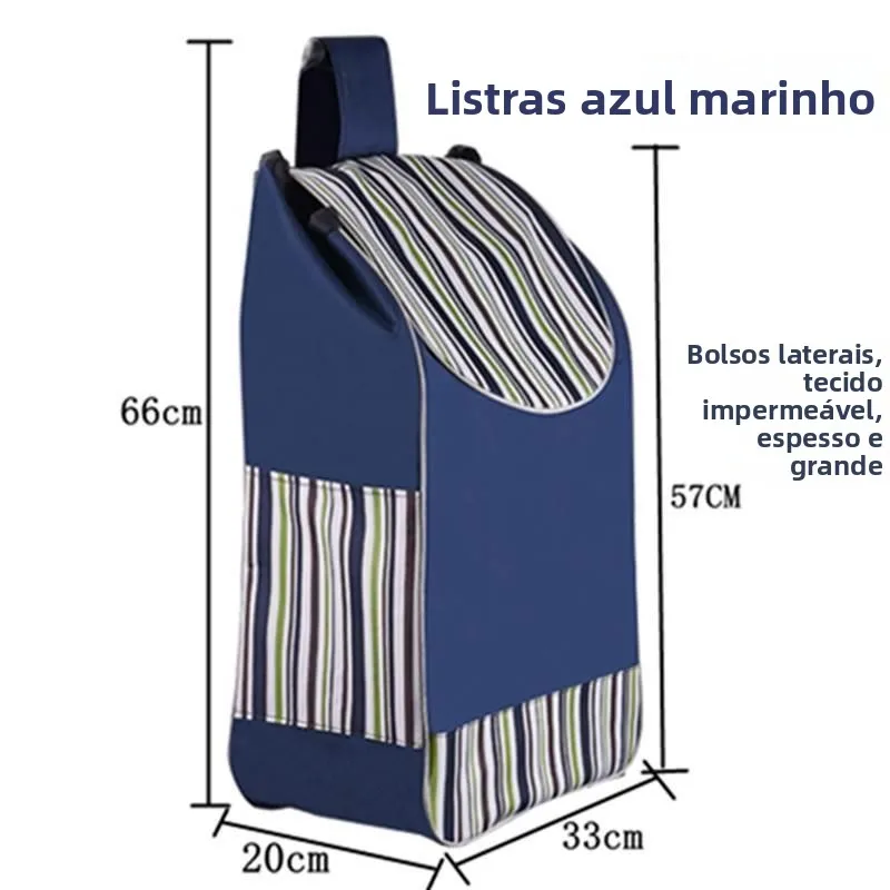 large-waterproof-oxford-shopping-cart-accessories-small-pulling-cart-replacement-bag-foldable-handheld-bag-for-vegetable-shop