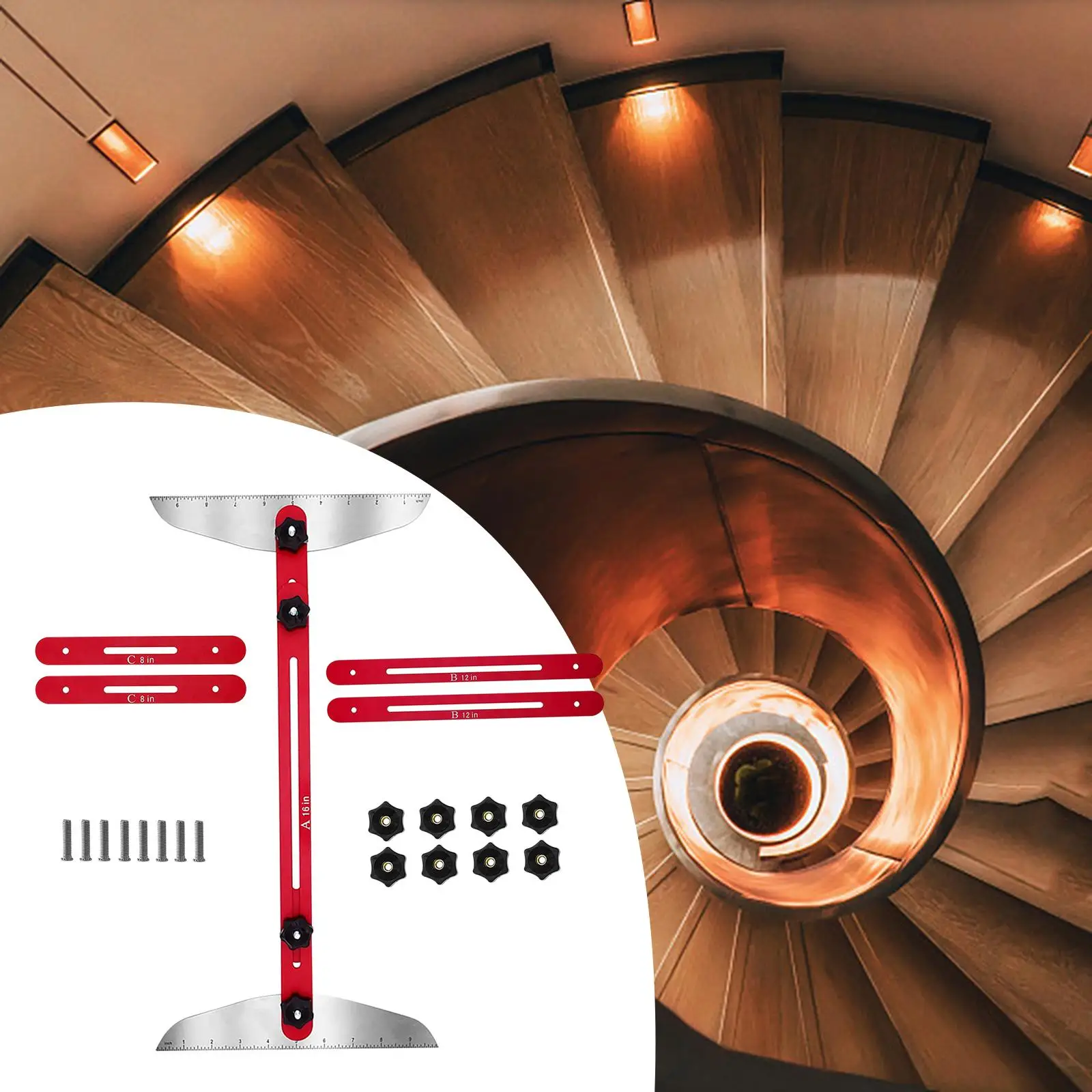 

Stair Tools Jig Gauge for Stairs, , Shelves Convenient Storage