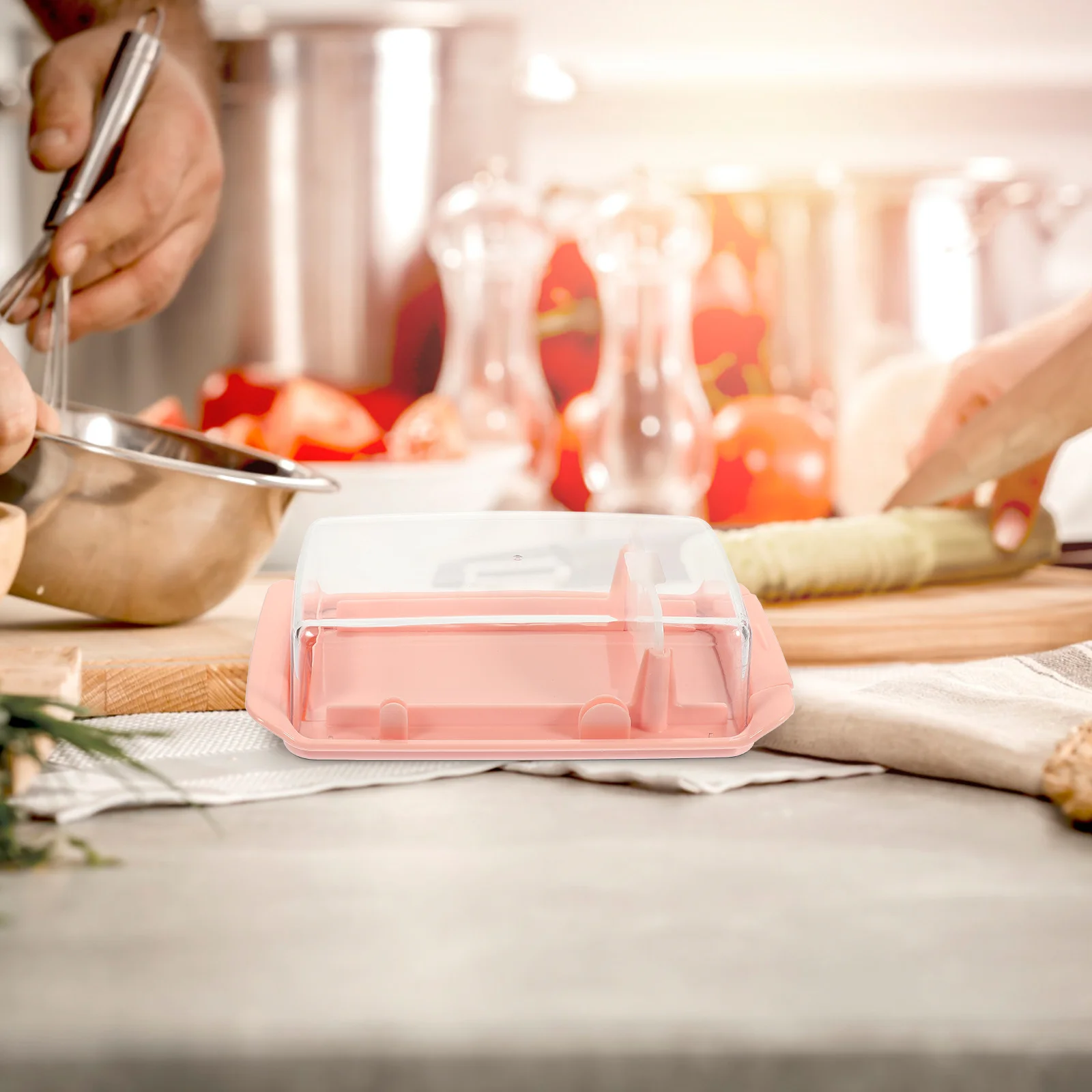 

Premium Butter Storage Box With Scoop Cutter Food Grade Container Fresh Hygienic Butter Cheese Household Tableware Kitchen Bar