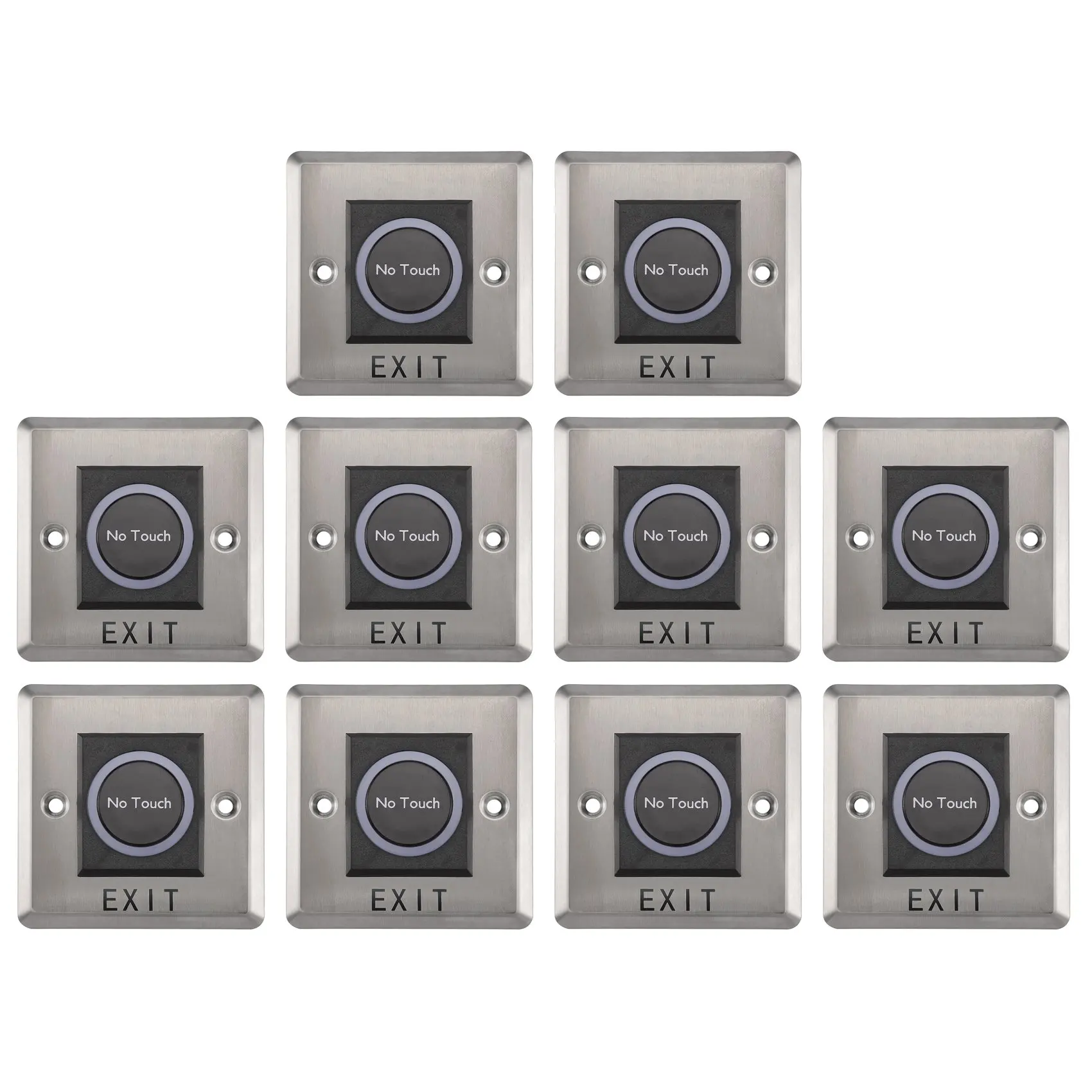 ABZZ-10X Infrared Sensor Switch No Contact Contactless Switches Door Release Exit Button With LED Indication