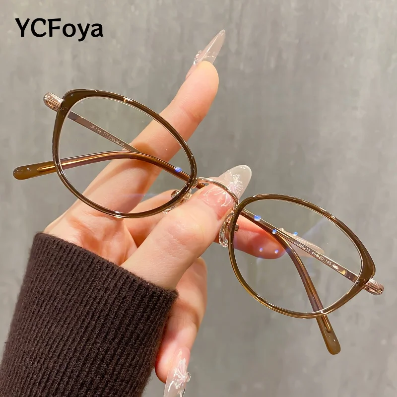 

TR90 Cat Eye Fashion Small Frame Women Eyewear Titanium Luxury Flexible Optics Prescription Women's Glasses 2025 New M6212Y