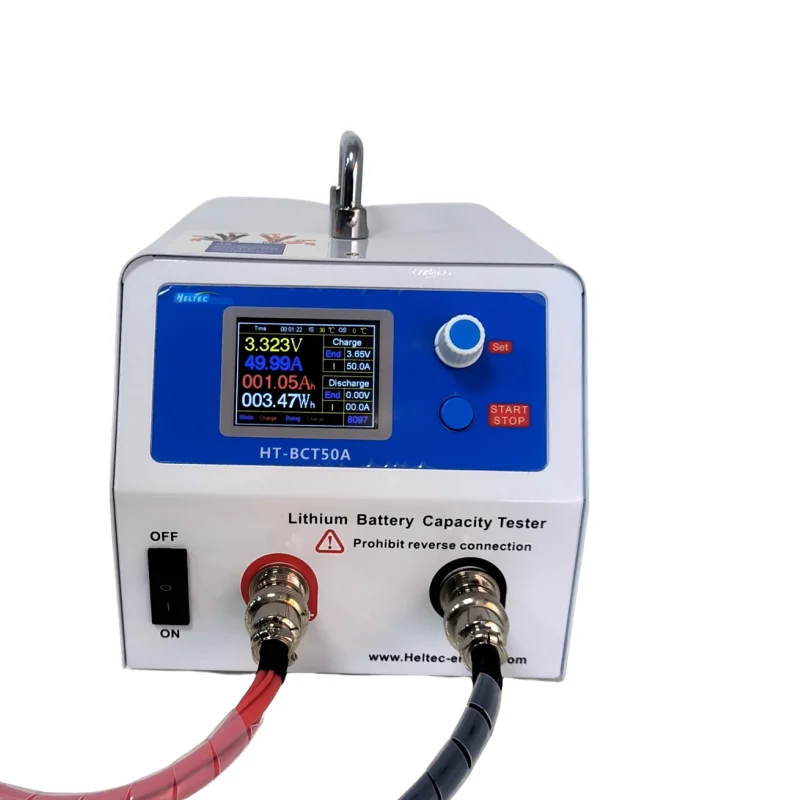 جهاز اختبار سعة البطارية Heltec HT-BCT50A5V 50A |   0.3-5 فولت CC-CV شحن/تفريغ |   ل 18650/21700 ليبو/LFP |   9999 دورات