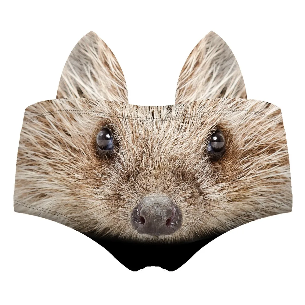 

Sexy Dog Cat Pig Women's Underpants 3D Animal Ears Seamless Girls Panties Cartoon Printing Low Waist Underwear Women Girls