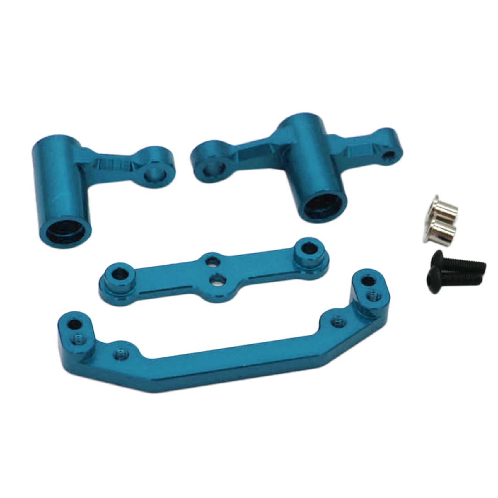 RC Car Steering Components for WLtoys 144001 1/10 Four-Wheel Drive Racing Car Upgrade Accessories Blue