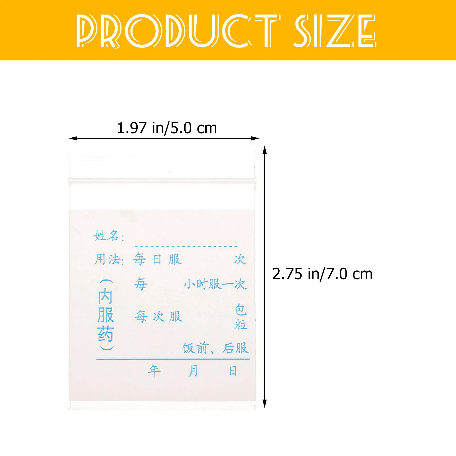 100Pcs Writeable Medicine Bags Organizer Bag For Business Travel Spill Proof Small Storage Organizers Easy