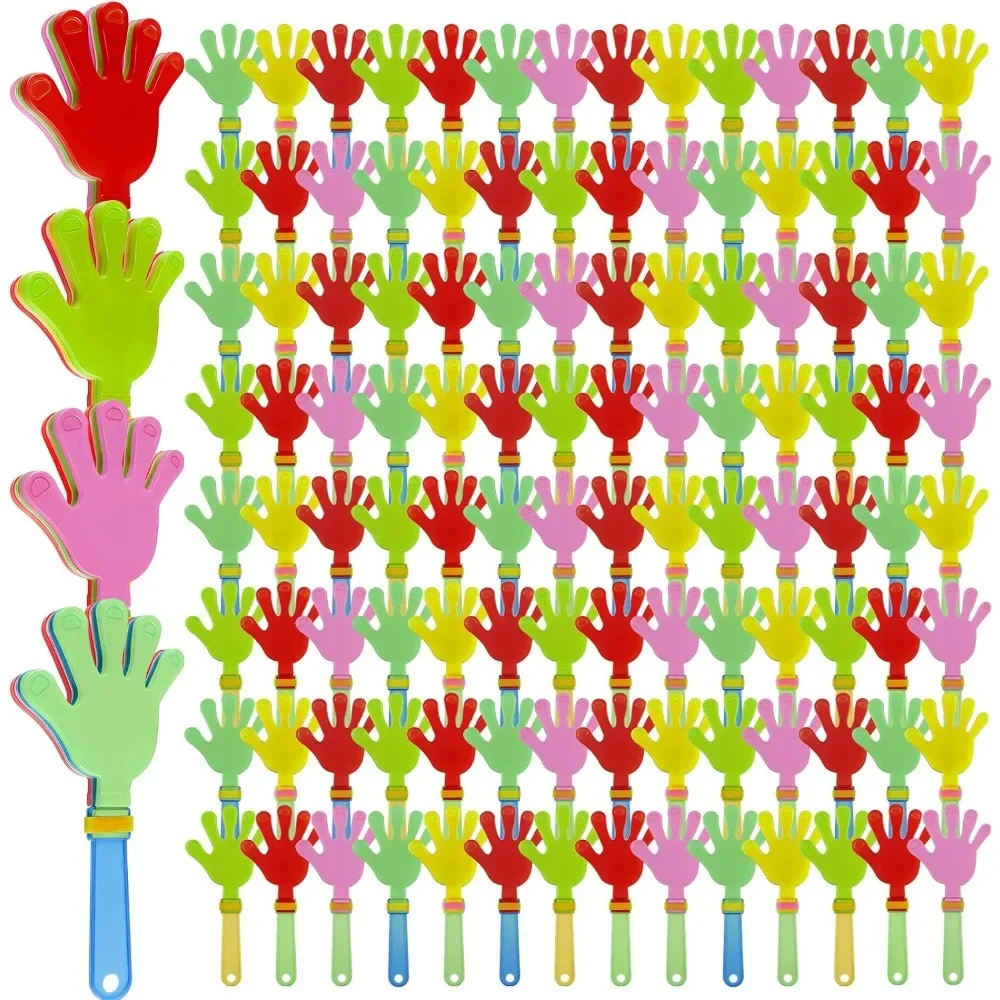 

300 Pcs Hand Clappers Bulk Plastic Noise Makers Party Favors Game Accessories Clappers Noisemakers, 7.5 Inch