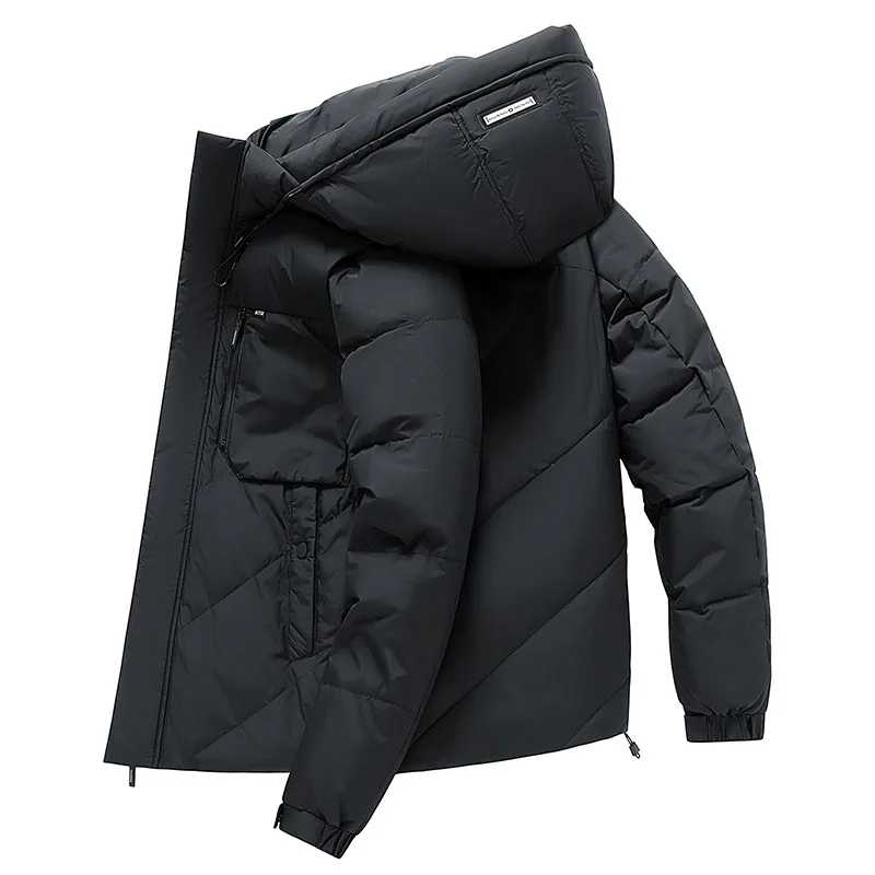 الرجال سترة شتوية مقنعين انفصال الأكمام الأبيض بطة أسفل سترة دافئة معطف سترة منفوخة الرجال Chaquetas Hombre JK-218