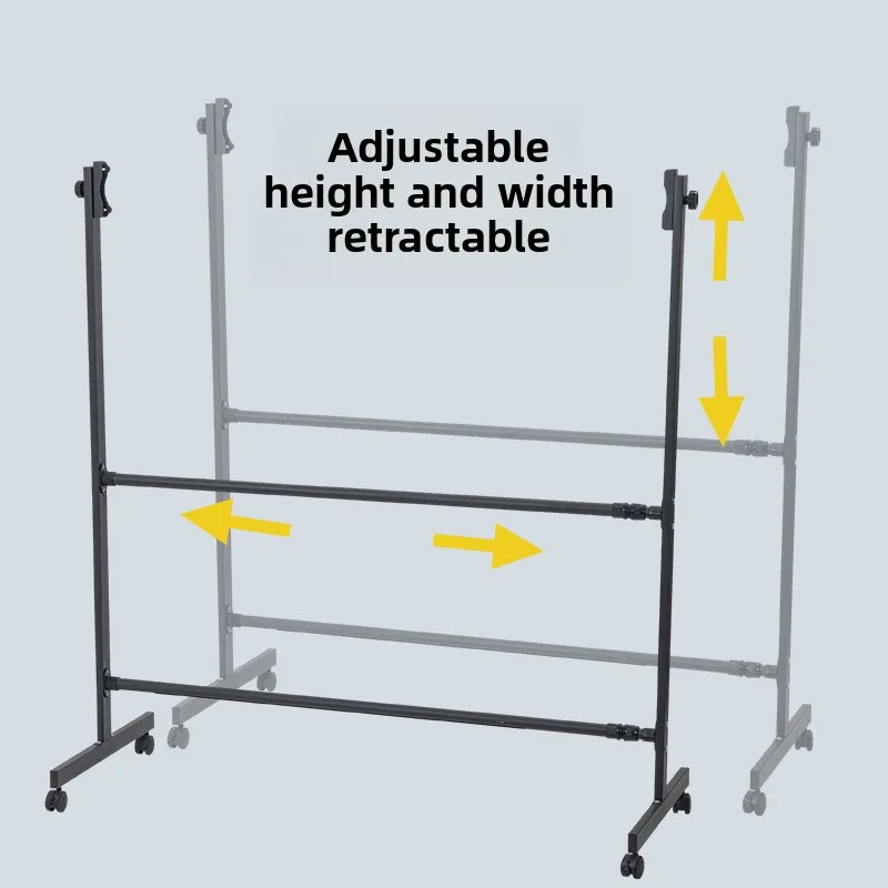 Staffa telescopica mobile regolabile con staffa universale per lavagna bianca