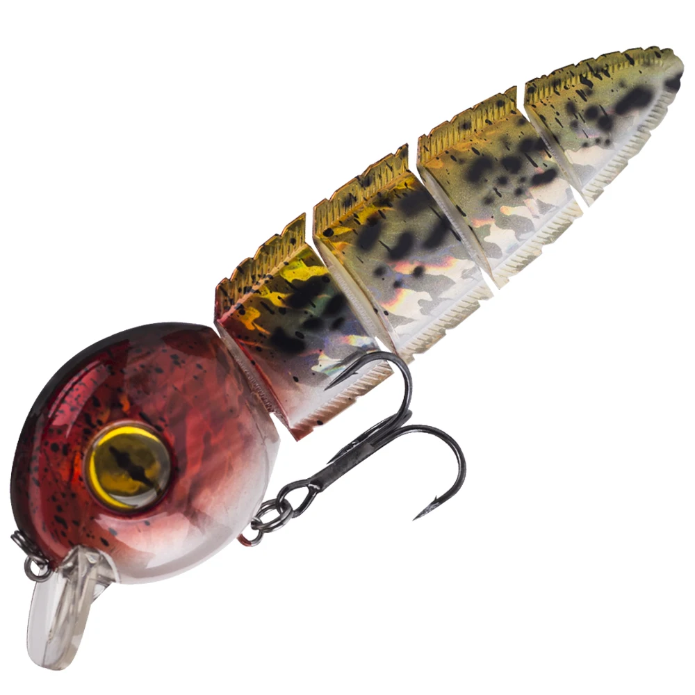 Chan's Huang 1 szt. 15.2CM 37.5G pływające przynęty wędkarskie sztuczne segmentowe zestaw przynęt wieloprzegubowe twarda przynęta kijanki — zdjęcie 2