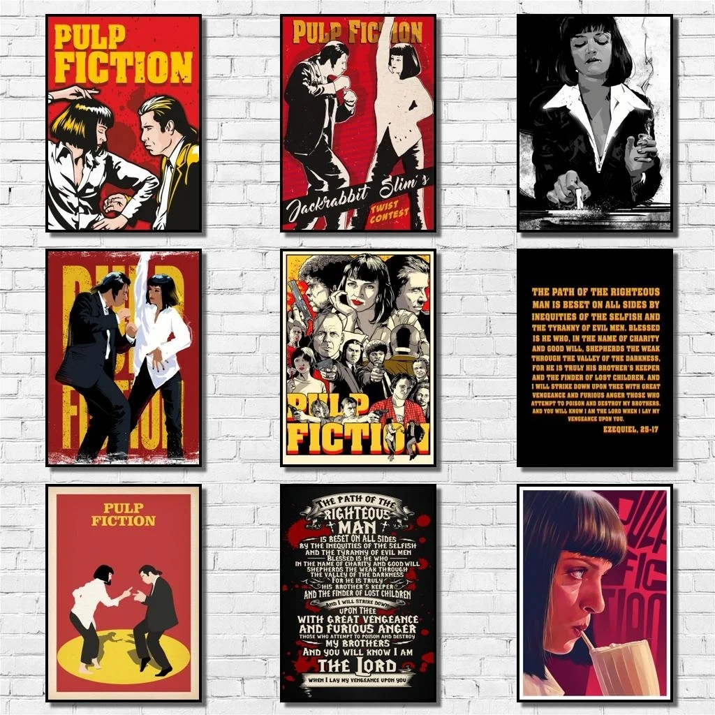 

15Style Choose Quentin Movie Pulp Fiction Print Art Canvas Poster For Living Room Decoration Home Wall Picture