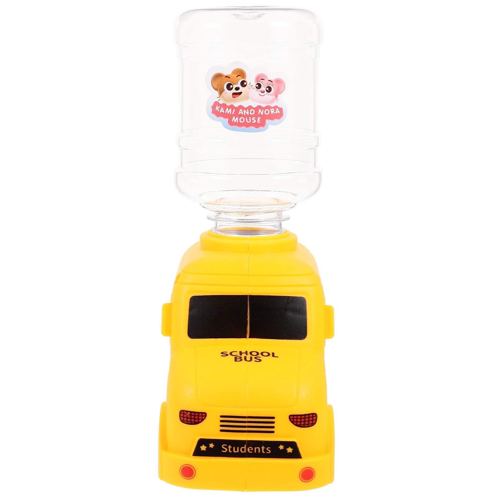 

Mini Water Dispenser Toy Toys Small for Kids Modeling School Bus Yellow Children's