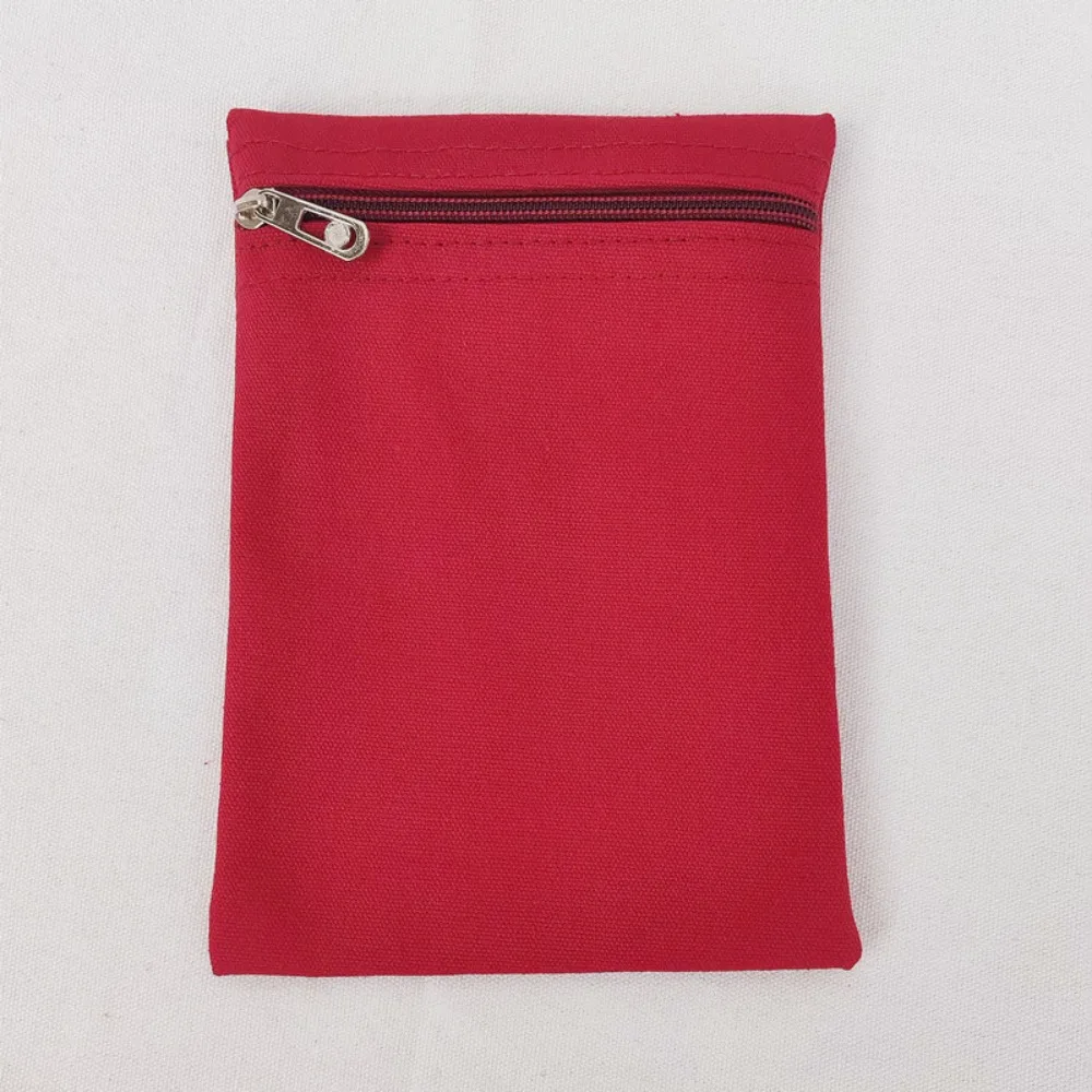 High Quality with Zipper Sew-in Side Hidden Pocket Polyester Solid Color Inside Pockets Durable Travel Wallet Pouch