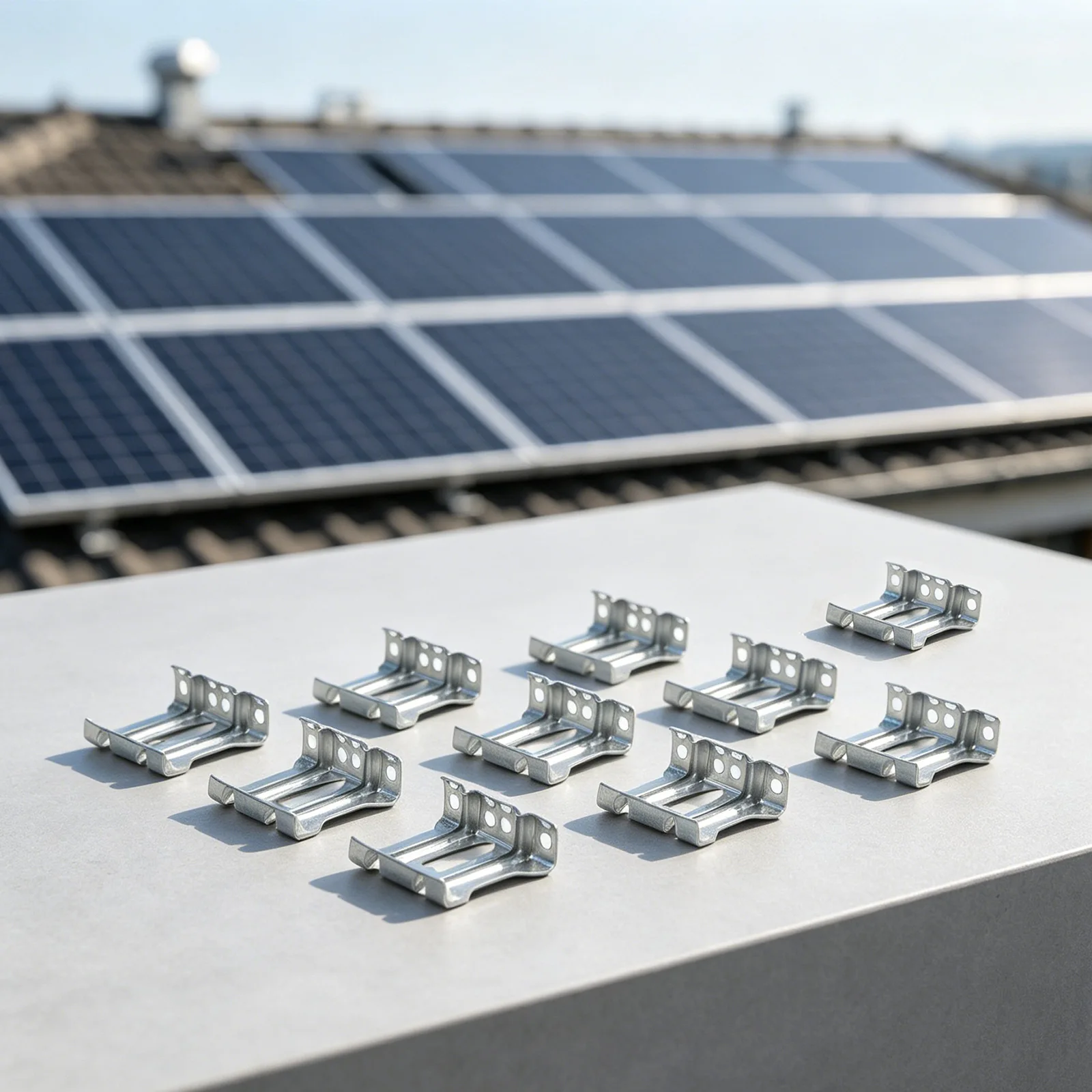 20pcs Stainless Steel Solar Module Water Guidance Clips For 3040mm Frame Size for Pv Modules Enhance Rainwater Drainage