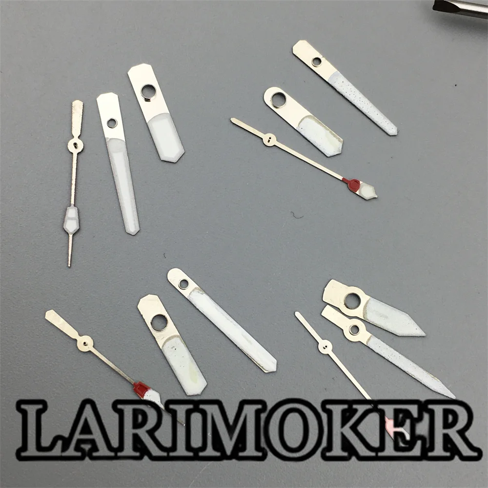 LARIMOKER Silver Green Red Watch Hands Green Luminous Hands fit NH35 Mechanical Movement Watches Accessories