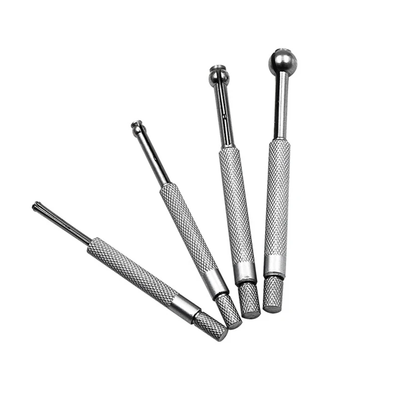 4 قطعة/المجموعة تلسكوبي ثقب صغير تتحمل مجموعة قياس الكرة نوع المعادن غيج 1/8 "-1/2" قابل للسحب ثقب قياس عدة 3-13 مللي متر