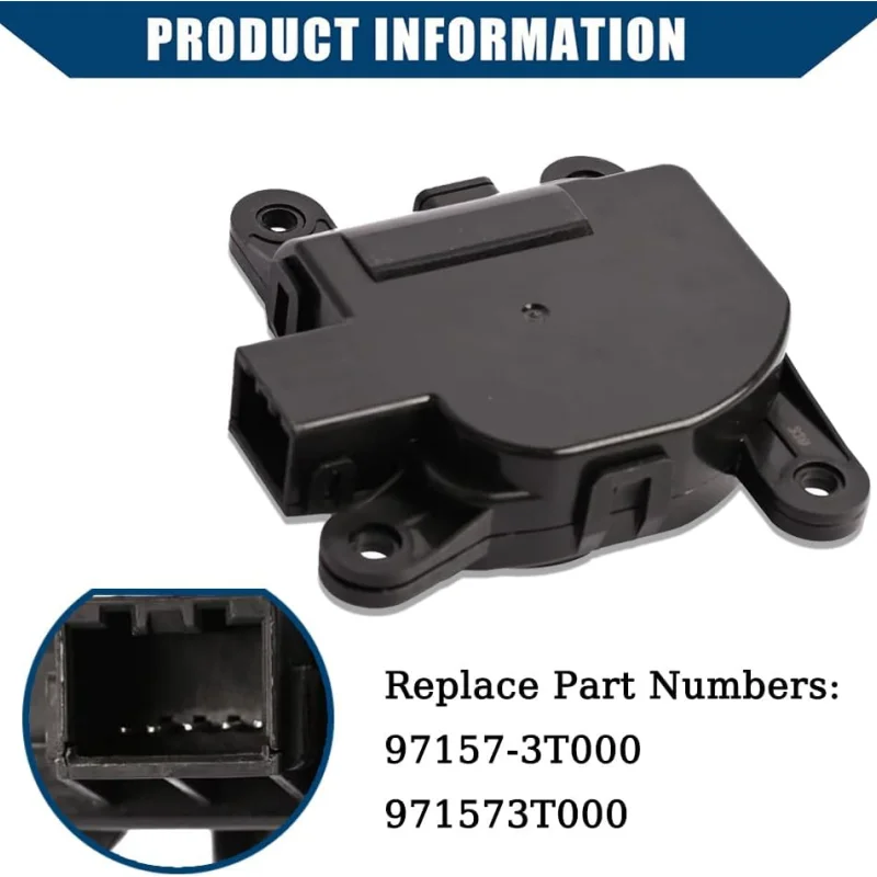 

97157-3T000 HVAC Intake Door Actuator For 16-20 Hyundai Tucson, 20-21 Palisade, 17-21 Kia Sportage, 15-17 K900, 2021 Seltos
