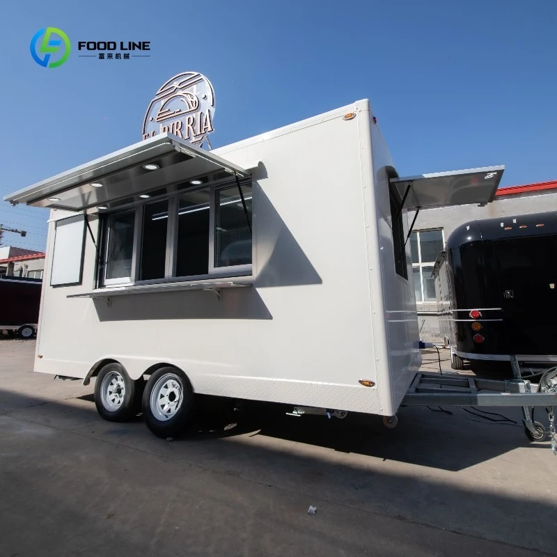 패스트푸드 푸드트럭, 이동식 트레일러, 특별 할인 상품, 상업용 맞춤형 철제 트레일러