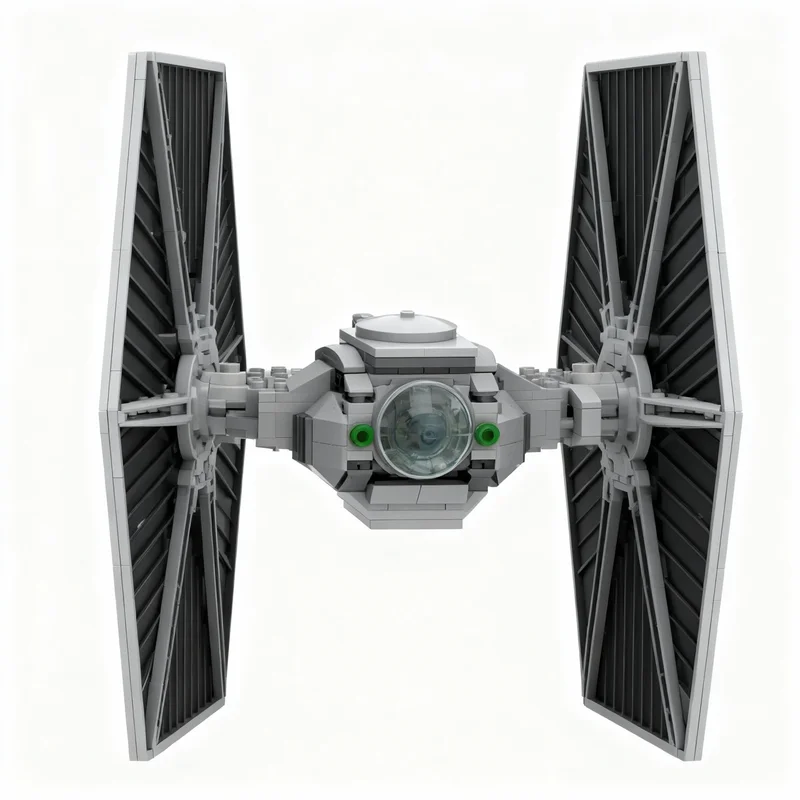 329pcs MOC TIE D Automated Starfighter Droid Star Battle Model Toy Building Blocks Construction Christmas Gifts Brick Kids Idea