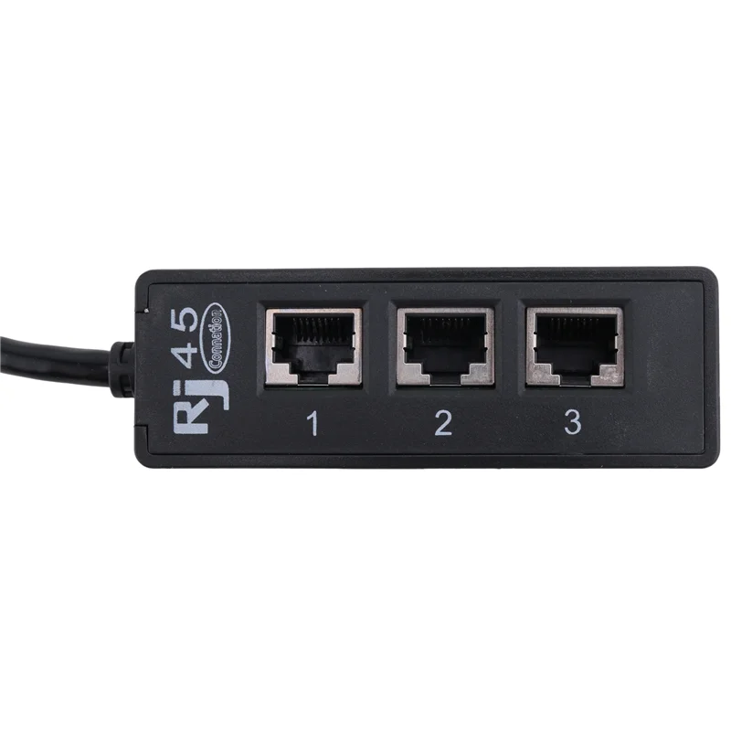 RJ45 Male To 3 RJ45 Female Port Network Extender Cable Splitter LAN Ethernet