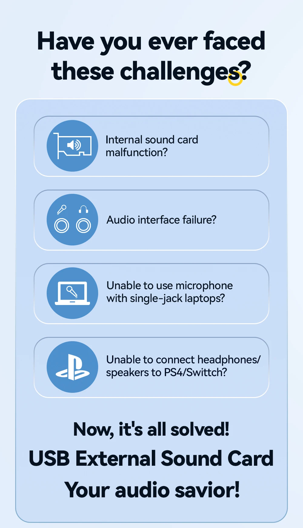 Essager USB-Soundkarte, externe Mini-Soundkarte, USB auf 3,5 mm Schnittstelle, Stereo-Audio-Adapter für PS4, PS5, Switch, Laptop-Headset – Detail 2