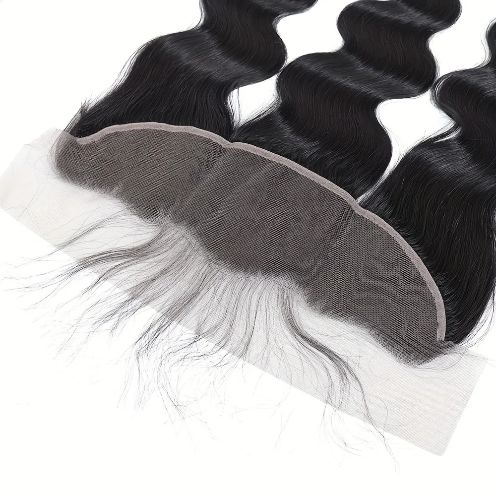 Body Wave Lace Frontal Closure Transparent Lace Frontal Ear To Ear 13x4 Hd Lace Human Hair Closures Pre Plucked With Baby Hair