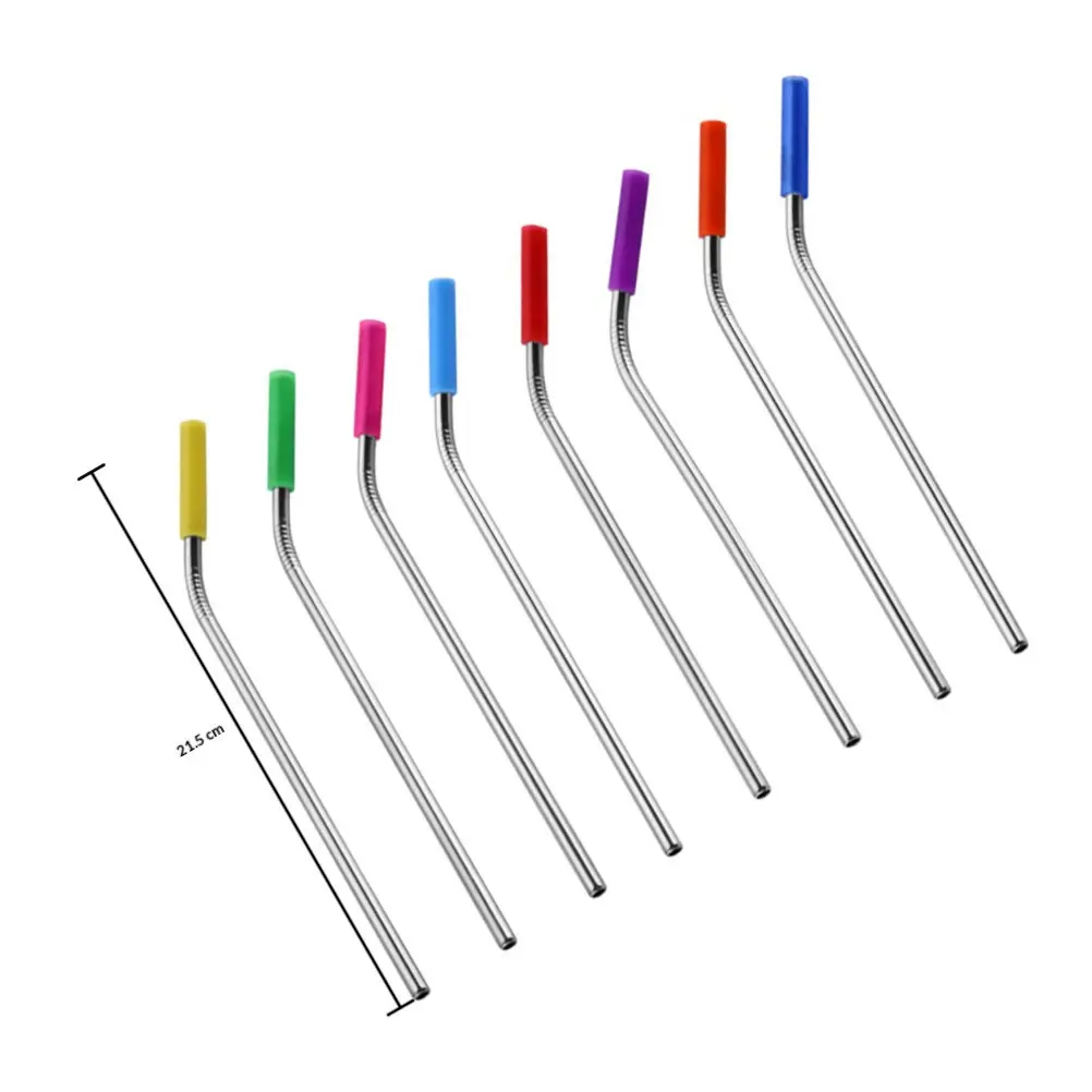 Silicone Replacement Straw Tips Drinking Straws Reusable Dishwasher Safe Reduce