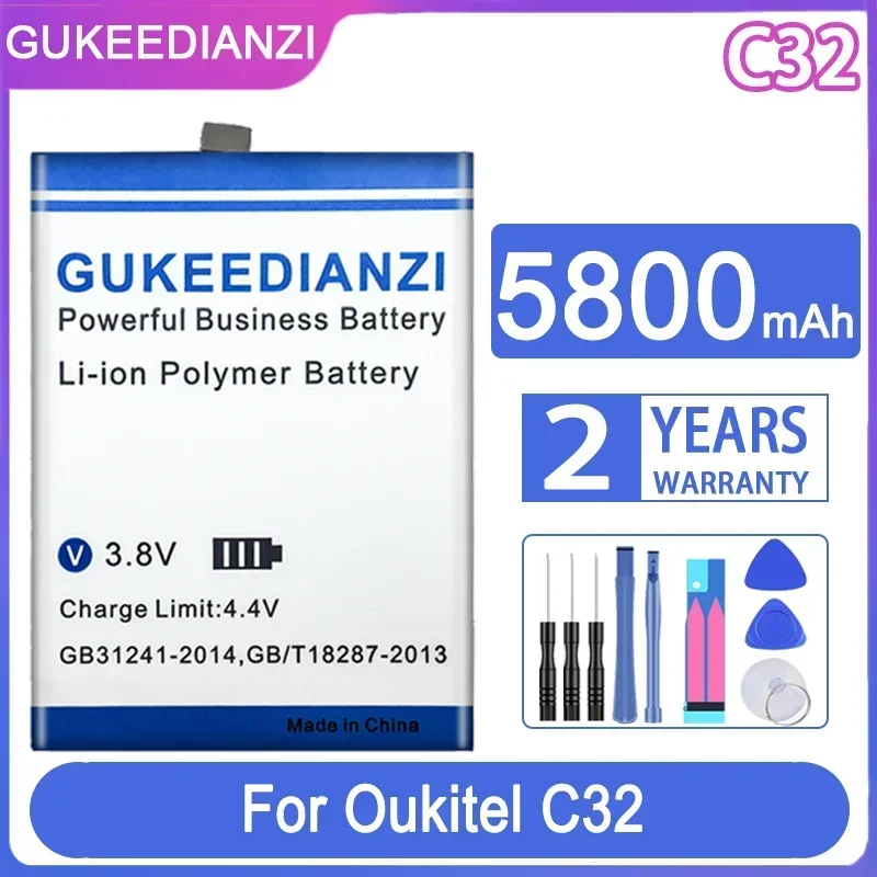 

Сменный аккумулятор GUKEEDIANZI S6509 5800 мач для Oukitel C32