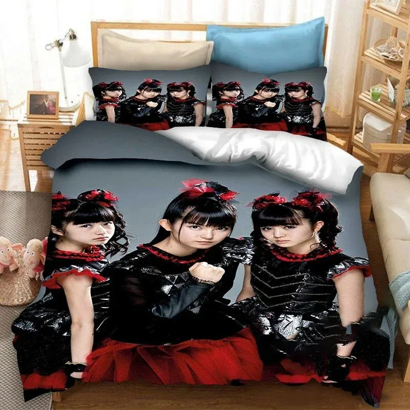 BABYMETAL Rock Band Bedding Set,Duvet Cover Comforter Bed Set Quilt Cover Pillowcase,King Queen Twin Size Boys Girls Adultse