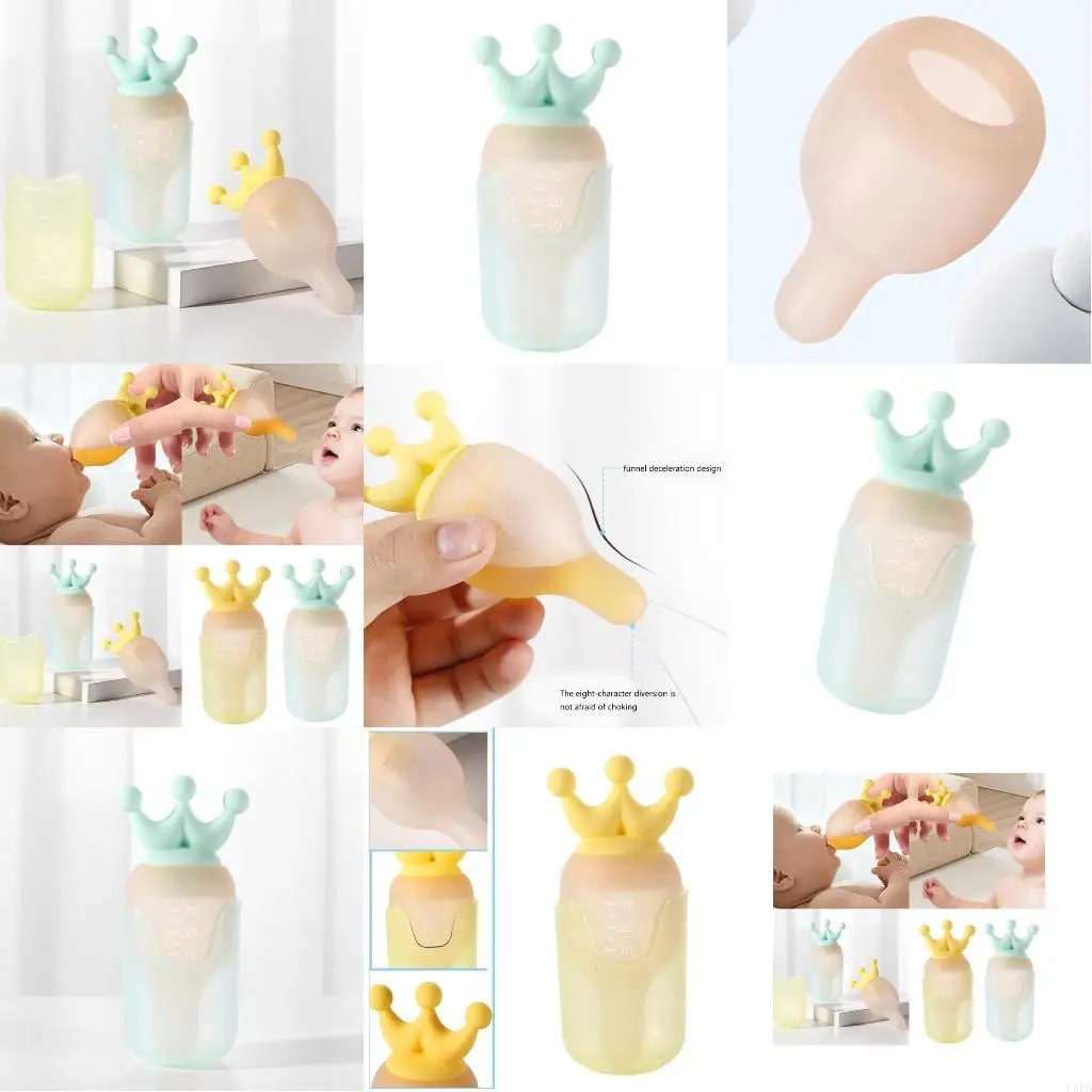 

Мультяшная Корона, детская капельница, дозатор жидкости, анти-дроссельный силиконовый инструмент для кормления, безопасное для и