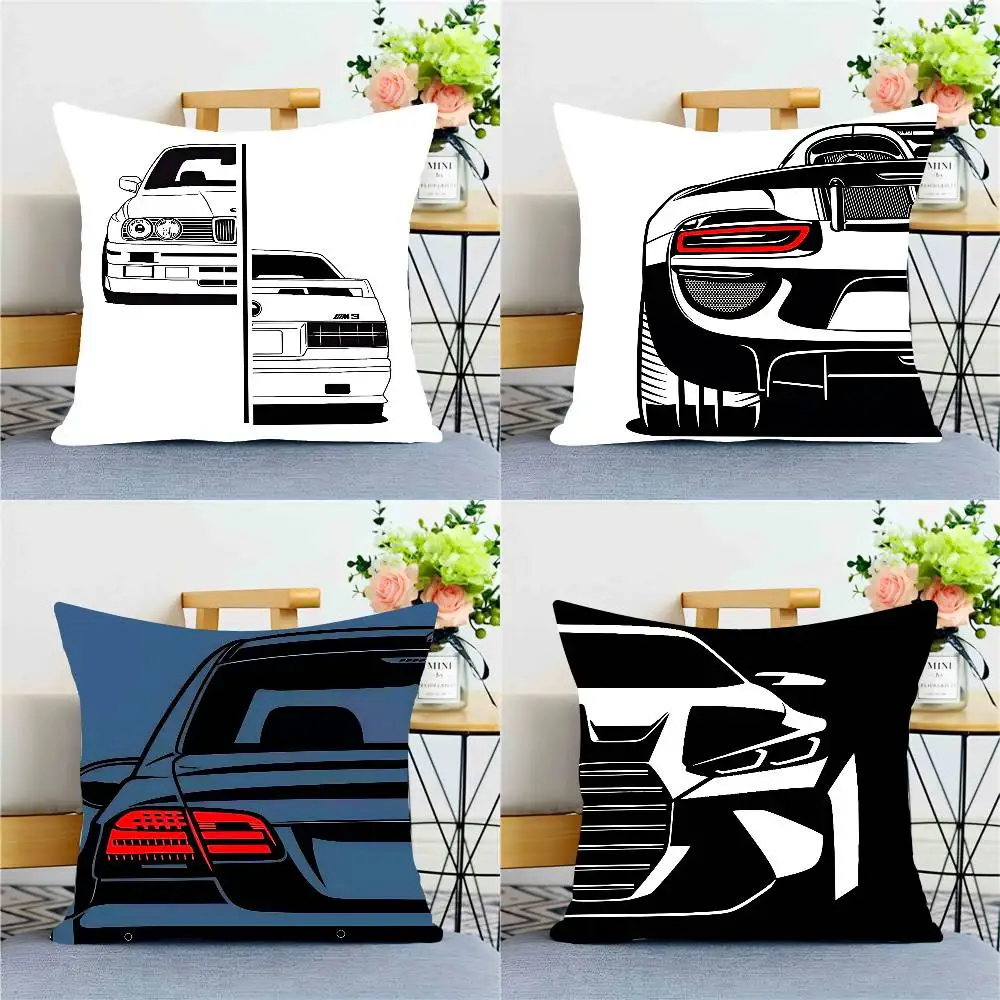 1PC JDM Traum Auto Luxus Sport Auto E30 Kissen Fall Platz Schlafzimmer Sofa Freizeit Komfort Kissen Auto Hause Dekoration