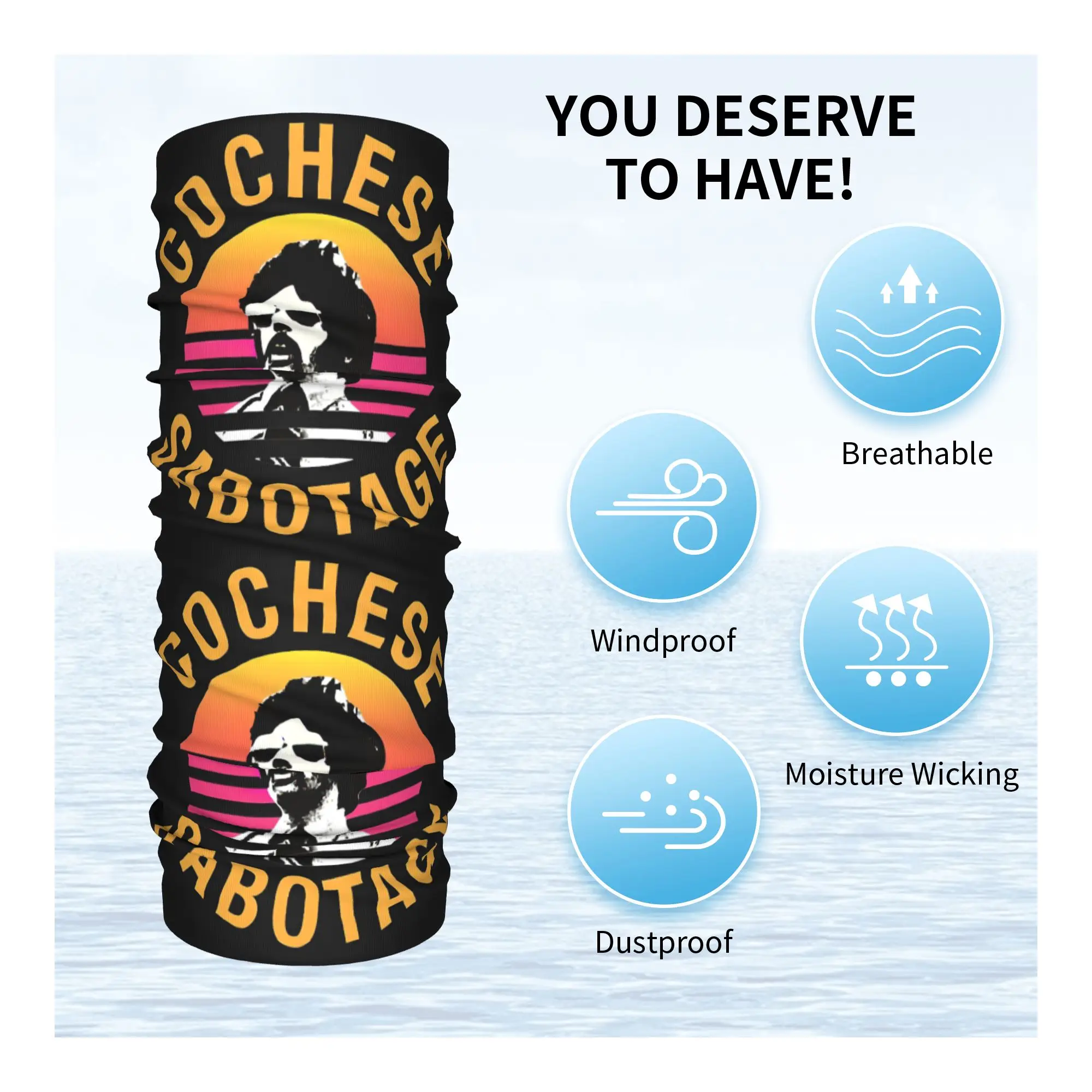 Bandana personalizada para niños de Rap Rock Sabotage Beastie, polaina para el cuello para esquiar, correr, mujeres y hombres, bufanda envolvente, diadema más cálida