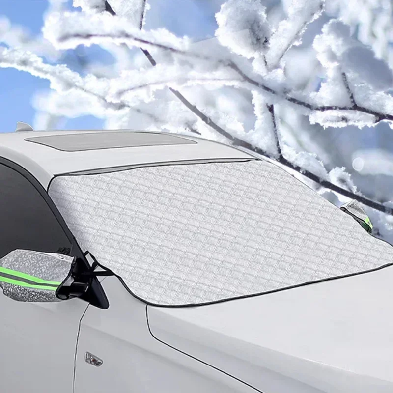 Car Windshield Snow Sun Shade Waterproof Protector Front Windscreen Cover Summer and Winter Dual-purpose Sunshade Snow Shiled