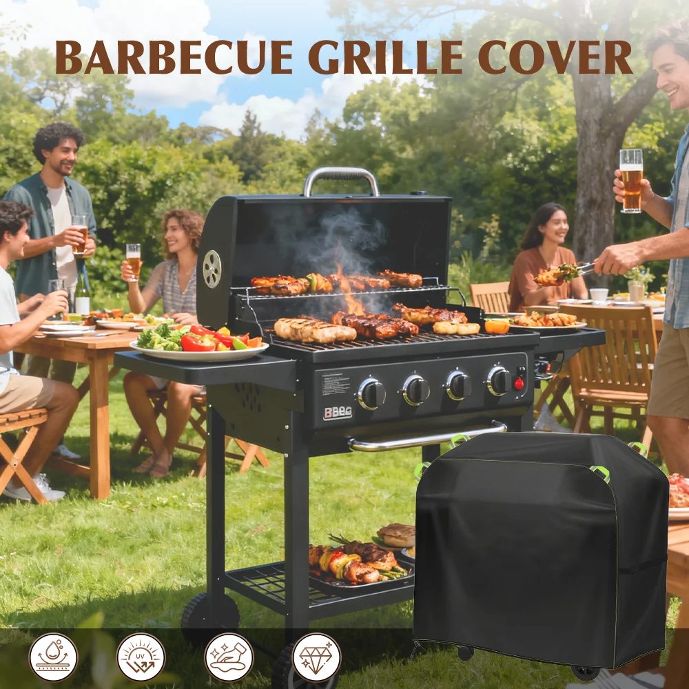 

Чехол для барбекю из водонепроницаемой ткани - изготовлен из ткани Оксфорд 210D