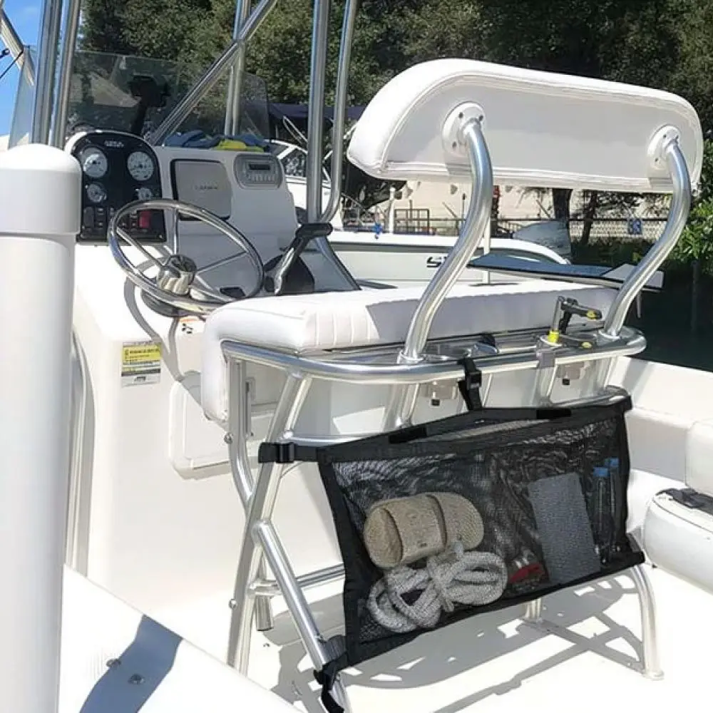 Marine Mesh Hanging Storage Pouch Adjustable Boat Cabin Organizer Polyester Cargo Net For Yacht Supplies