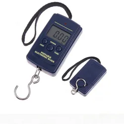 40/50kg/10g Mini Digital Scale for Fishing Luggage Travel Weighting Steelyard Hanging Electronic Hook Scale Kitchen Weight Tool