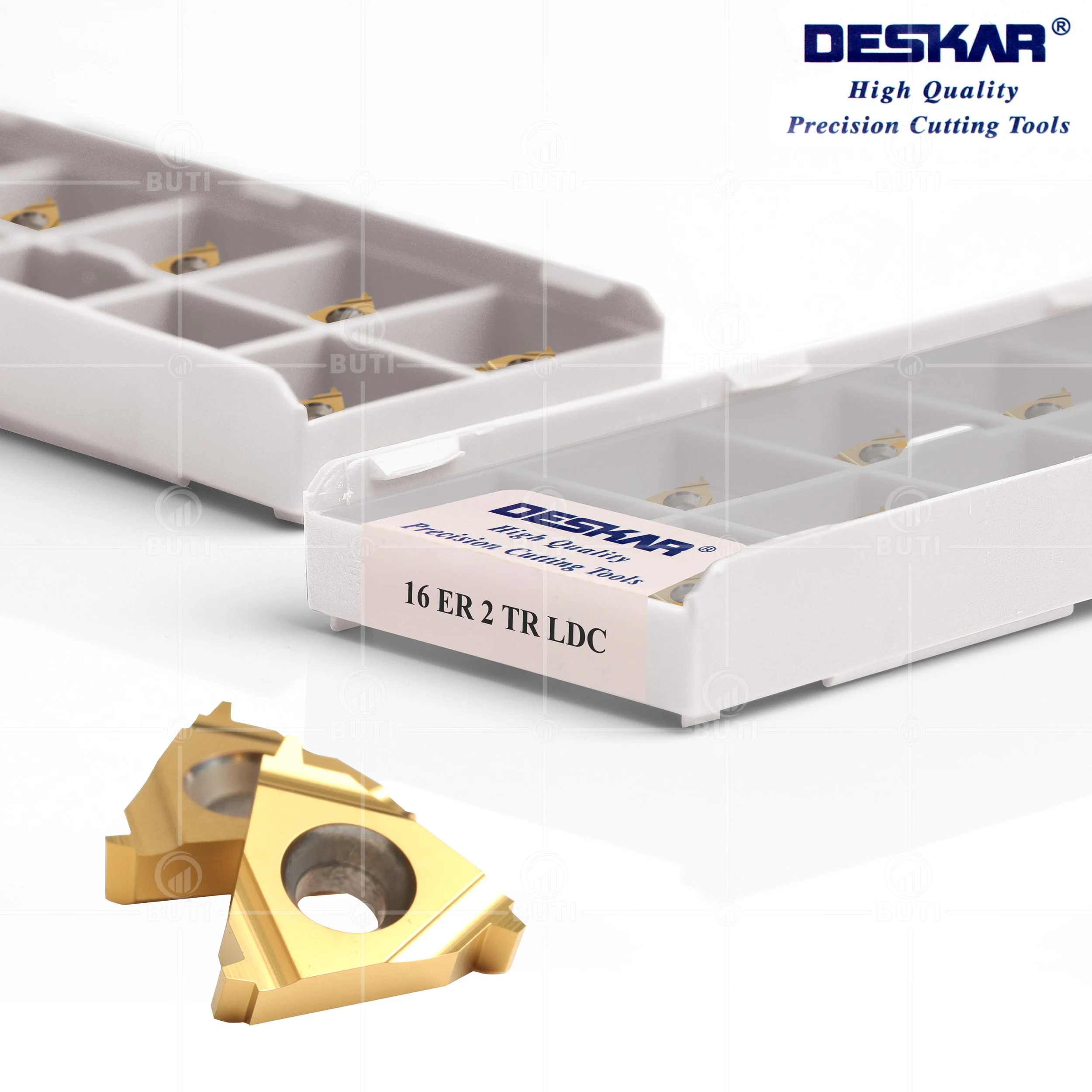 DESKAR 100% Original 16ER 16IR 1.5TR 2TR 2.5TR 3TR LDA LDC Thread Turning Tools Parts Carbide Inserts CNC Lathes Cutter Cutting