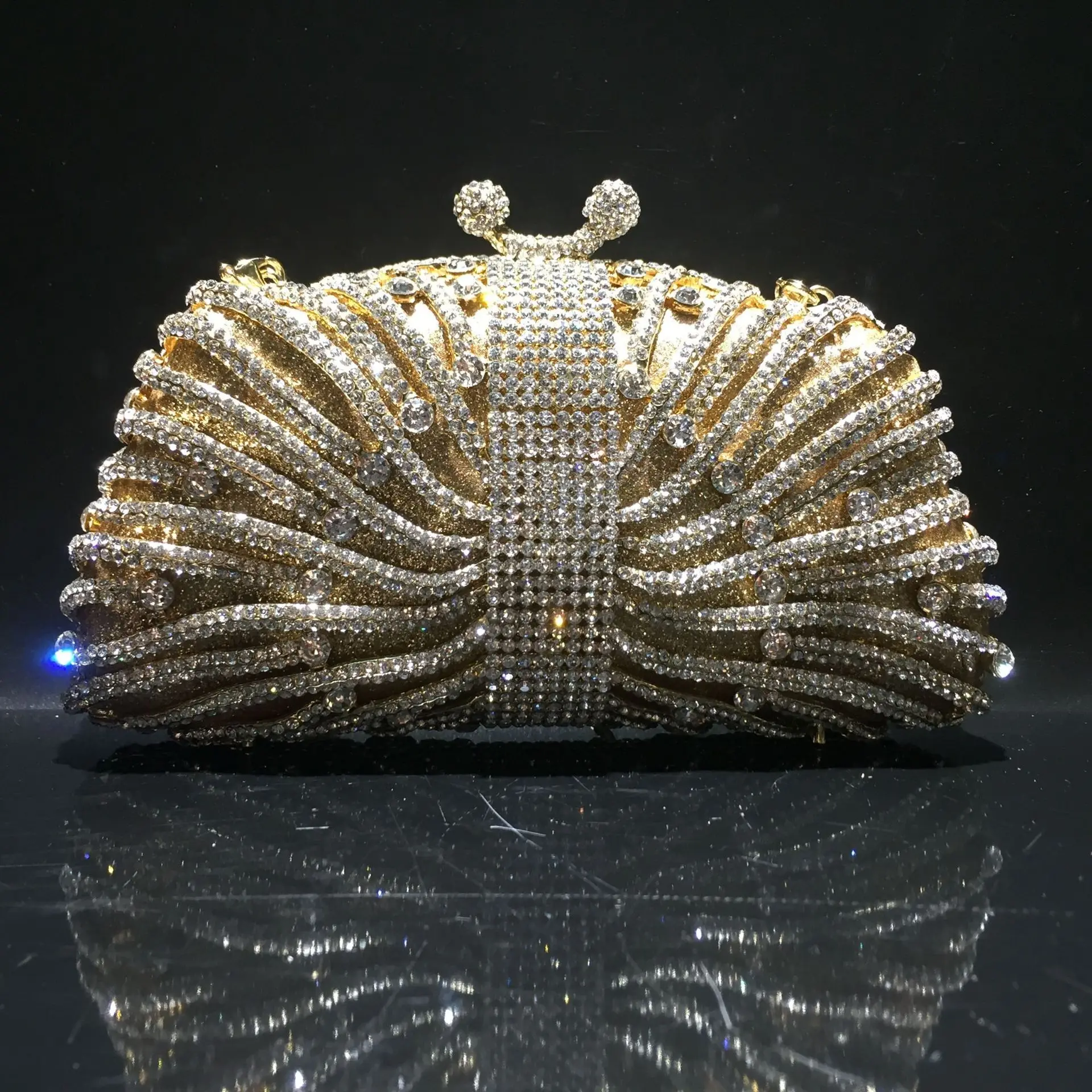 

Hollow Metal Rhinestone Bag Mother's Day Gift Crystal Ladies Evening Bag Clutch Purse