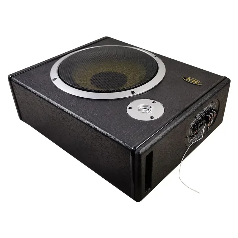 Durable Eight inch slim high-end car mounted subwoofer 12V24V220V remote control card Bluetooth car audio system
