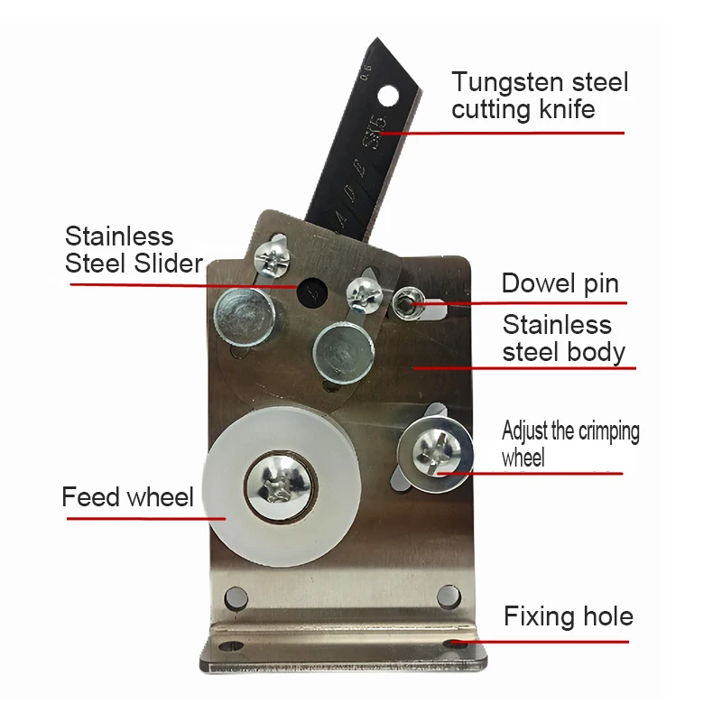 Portable Manual Cabel Strip Machines Wire Stripping Machine Hand Tool Cable Peeling Machine with 3pcs Tungsten Steel Blade