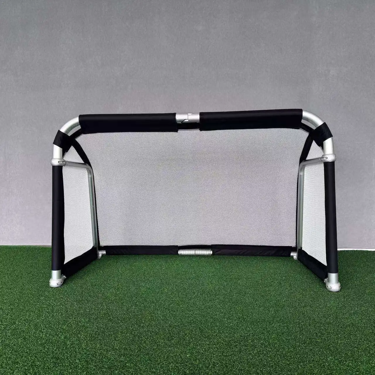 Porta da calcio pieghevoli in alluminio Mini rete da allenamento portatile per bambini e adulti Pratica sportiva all'aria aperta