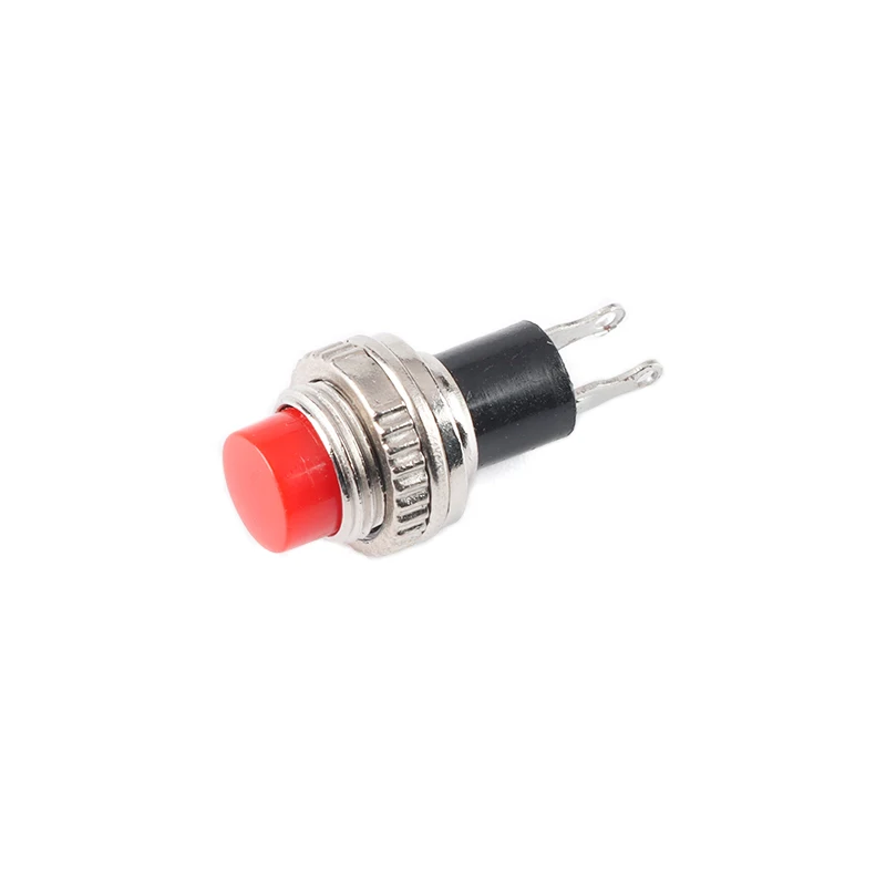 10pcs 10MM small push button switch 0.5A 250VAC DS-314 DS-316 lock-free self-reset point push switch Momentary OFF-(ON)