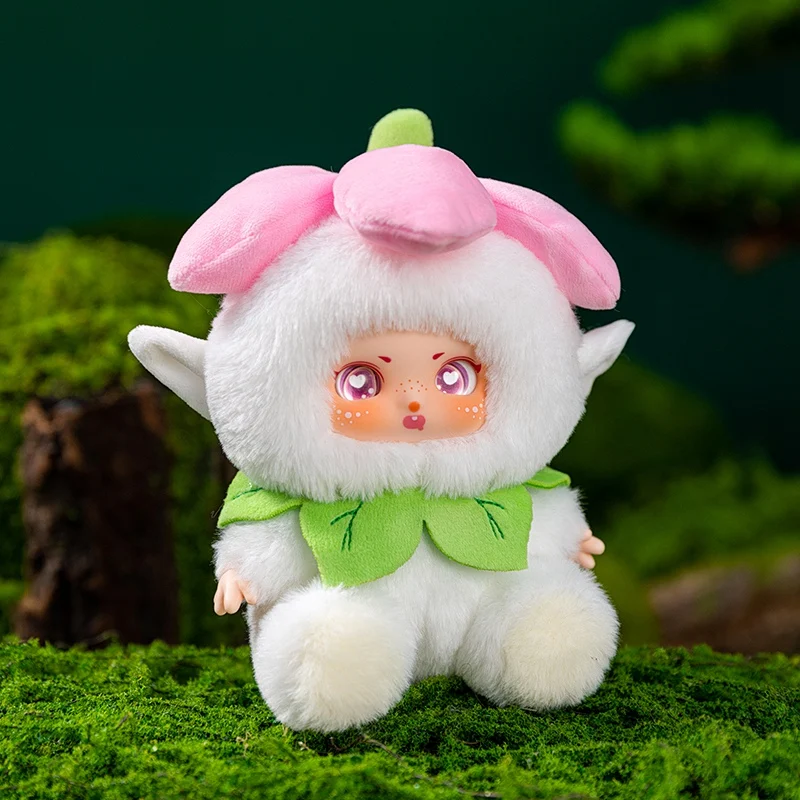 Jouets en peluche pour bébé, esprit floral de 14cm, fleurs vertes et fleurs de pollen jaune, poupées en vinyle aux couleurs vives, jouets pour enfants, cadeaux d'anniversaire