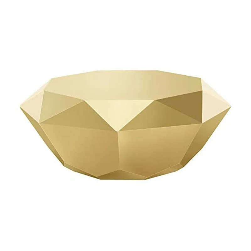 Modern minimalist coffee table, fiberglass special-shaped diamond coffee table, table